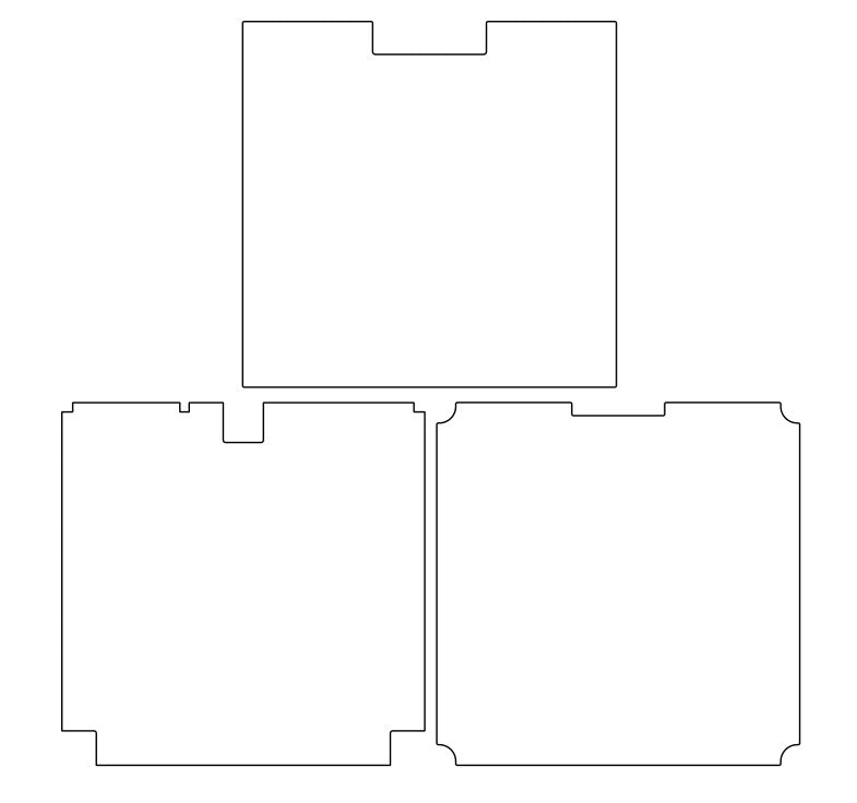 Voron Trident R2 - Bottom, Deck and Rear Panels