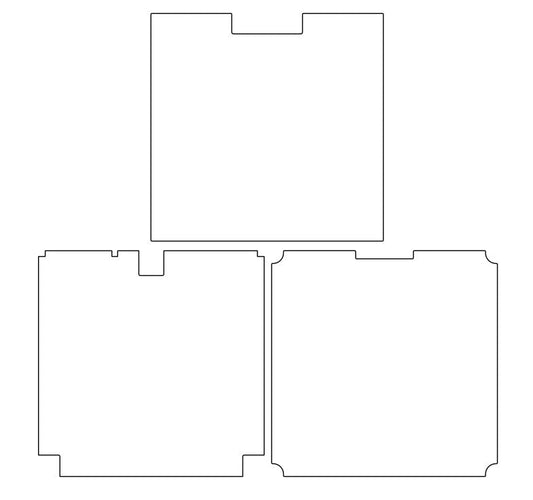 Voron Trident R2 - Bottom, Deck and Rear Panels