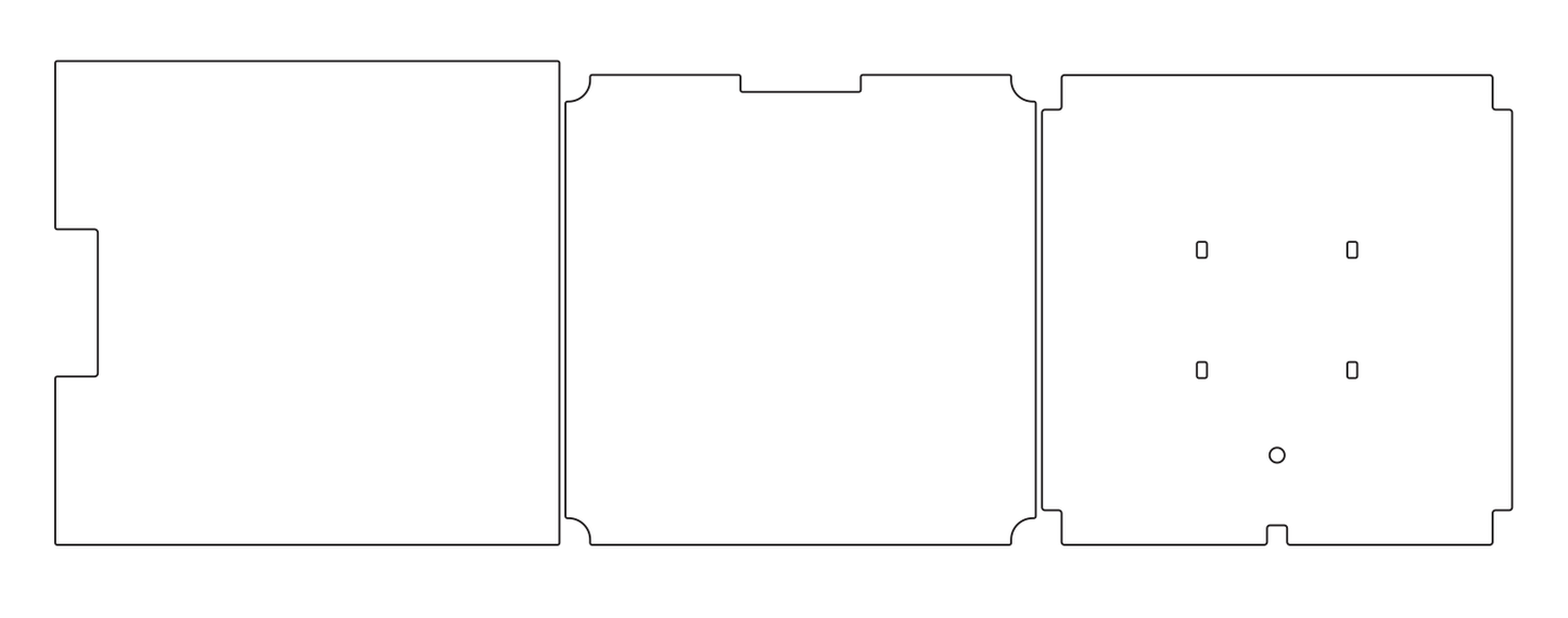 Voron 2.4r2 Rear and Floor Panels - ABS or ACM