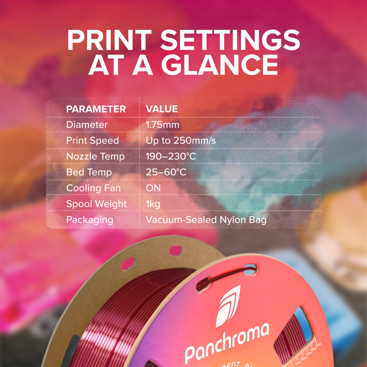 Polymaker PolyLite PLA Dual Silk — Panchroma™ Dual Silk PLA (official manufacturer image)