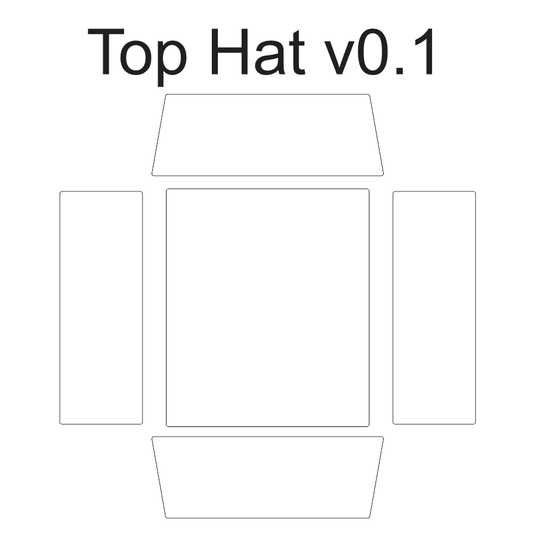 Voron 0 Top Hat - Acrylic Panels — Voron 0 Top Hat - Acrylic Panels (official manufacturer image)